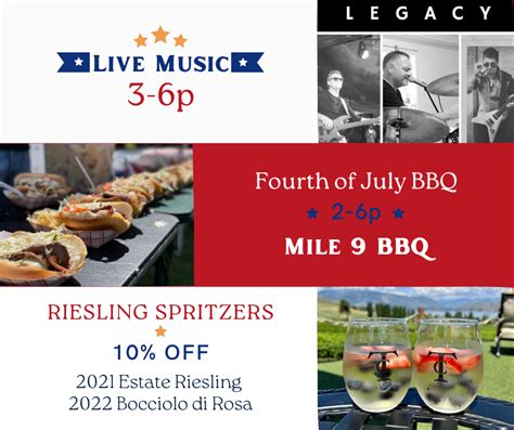 Th Of July Celebration At Tsillan Cellars Lake Chelan Chamber Of