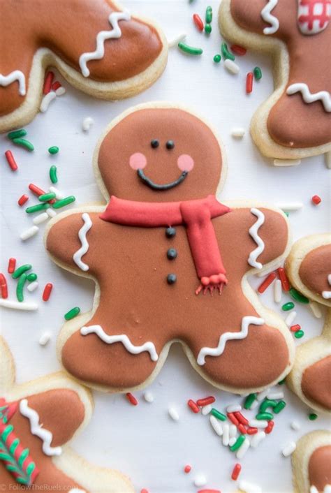 How To Make Cute Gingerbread Men Sugar Cookies For The Holidays Easy