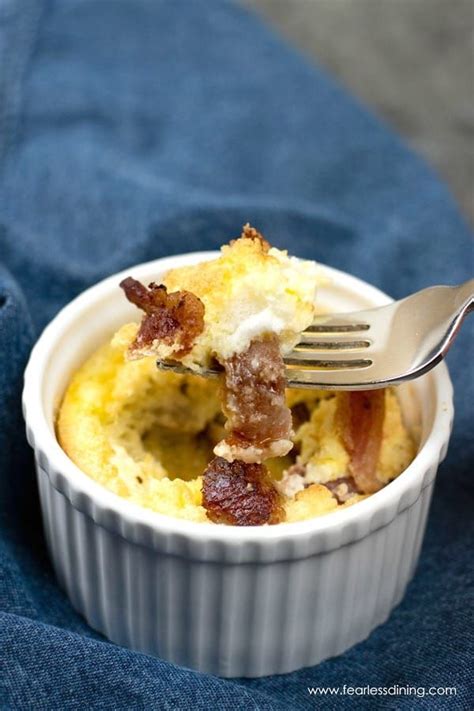 You Are Going To Love These Single Serve Bacon Breakfast Soufflés Easy Step By Step Directions