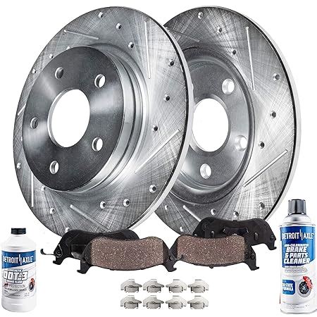 Amazon Detroit Axle Pair 2 Rear Disc Brake Rotors W Ceramic