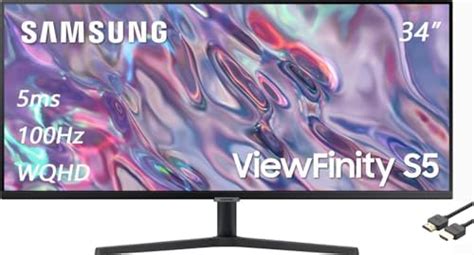 Amazon SAMSUNG 34 ViewFinity S50GC Series Ultra WQHD Monitor