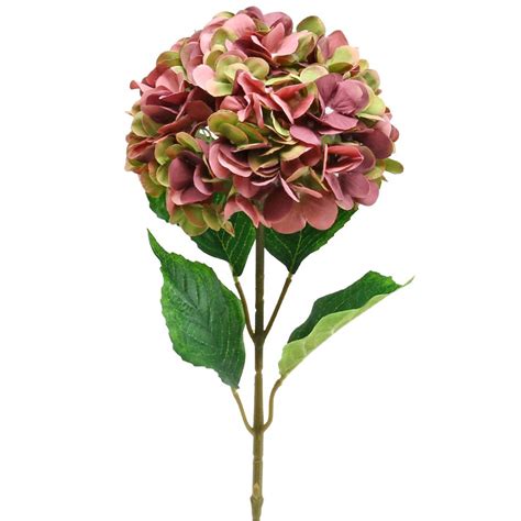 Floristik24 de Hortensie künstlich Rosa Bordeaux Kunstblume groß 80cm