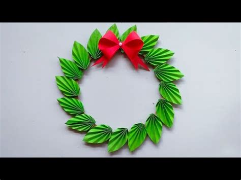 Cara Membuat Hiasan Natal Paper Christmas Wreath How To Make