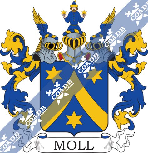 Moll Family Crest, Coat of Arms and Name History