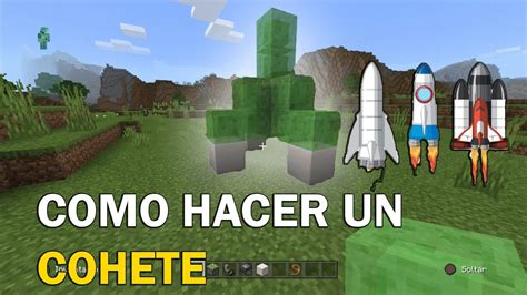 Como Hacer Un Cohete En Minecraft Youtube