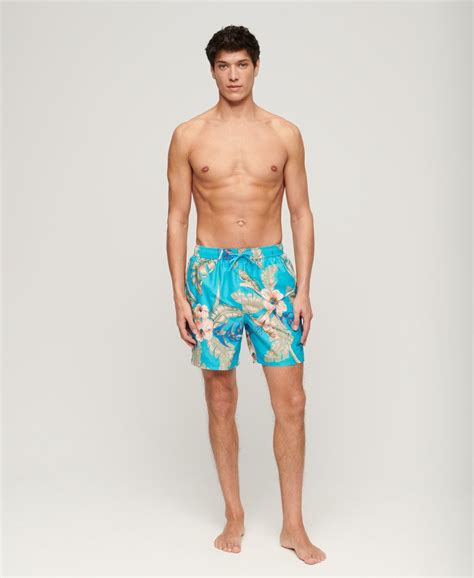 Superdry Pantaloncini Da Bagno Recycled Con Stampa Hawaiana Da Cm