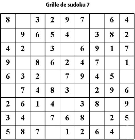 Imprimer La Grille 7 De Sudoku Cycle 2 Du Primaire