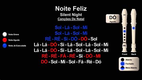 Noite Feliz Silent Night Aula De Flauta Doce Germânica YouTube