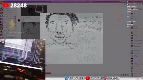 IShowSpeed Breaks His Monitor After Reacting To Fan Art YouTube