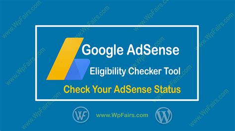 Google AdSense Eligibility Checker Tool Check Your AdSense Status