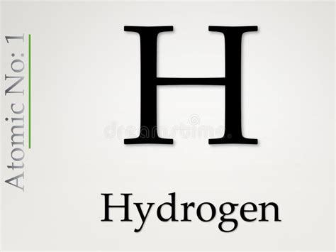 Hydrogen Chemical Element Periodic Table Symbol Stock Illustration Illustration Of Table