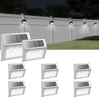 Otdair Solar Lights For Outside 8 Pack Solar Deck Lights Outdoor