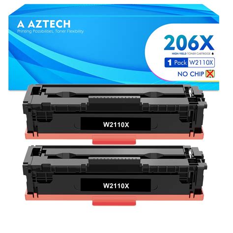 206x 206a Without Chip 2 Pack Compatible Toner Cartridge For Hp W2110x 206x For Color Laserjet