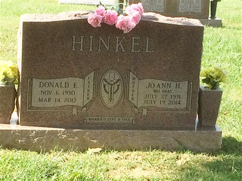 Joann Haas Hinkel 1931 2014 Mémorial Find A Grave