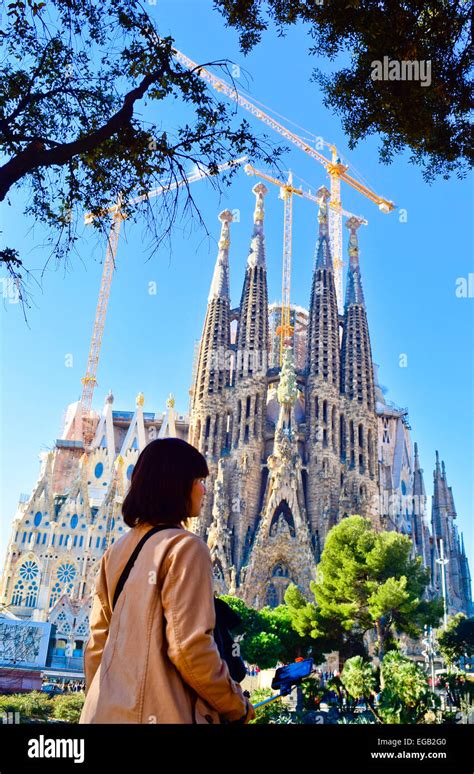 Sagrada Familia designed by Antoni Gaudi architect. Barcelona ...