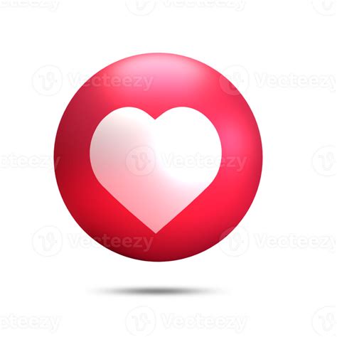 3d Representación Amor Emoji Reacción Icono 30461076 Png