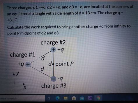 Answered Three Charges Q1q Q2 Q And Q3 Bartleby