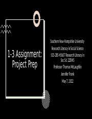 1 3 Assignment Project Prep SCS 285 Pptx 1 3 Assignment Project Prep