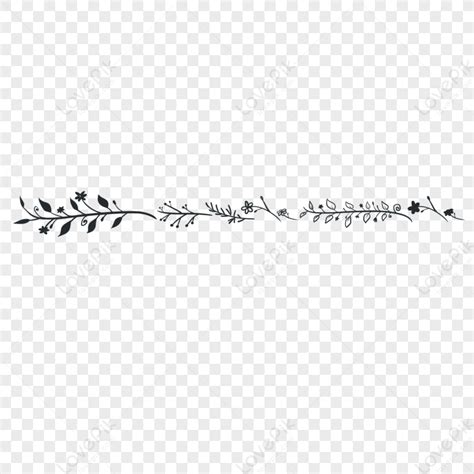 Hand Drawn Plant Dividing Line Plant Lines Divider Dividing Line The