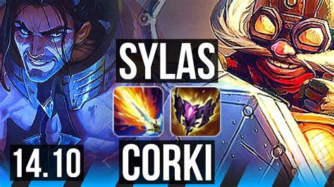 SYLAS Vs CORKI MID 69 Winrate Godlike 10 3 7 EUW Diamond 14