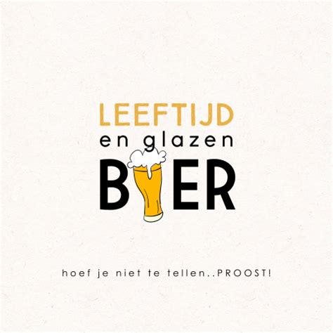 Grappige Wenskaart Voor Verjaardag Man Met Bier