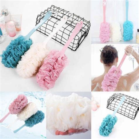 Scrubber For Shower Bath Sponge Shower Body Brush With Bristles And