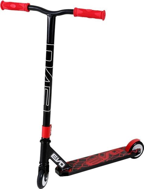 Evo Viper Luxe Stunt Scooter Step Kinderen Zwart Rood Stunt Step