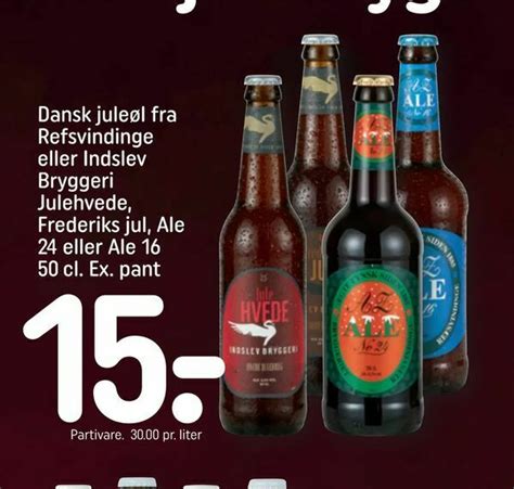 Dansk Jule L Fra Refsvindinge Eller Indslev Bryggeri Julehvede