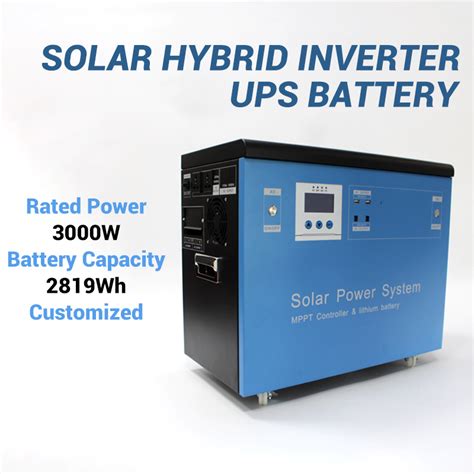 Output 50Hz 60Hz Off Grid Hybrid Solar Inverter MPPT Solar Controller