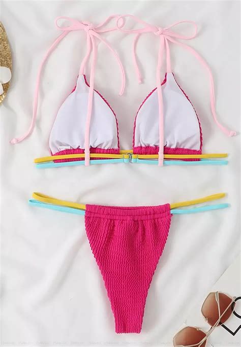 Buy Its Me 2PCS Sexy Wave Pattern Bikini Swimsuit Online ZALORA Malaysia