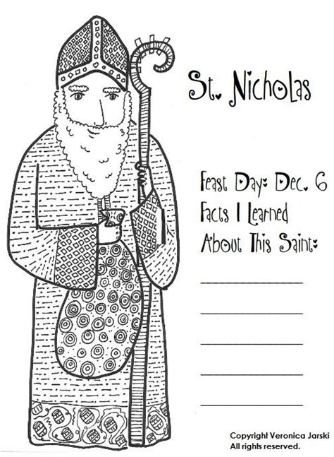 Story Of St Nicholas Printable