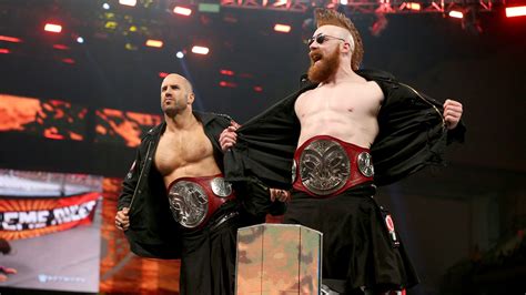 Raw Tag Team Champions Cesaro Sheamus Def Heath Slater Rhyno Wwe