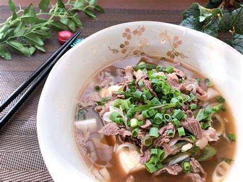 八方だしで簡単！肉吸い 【牛肉 豆腐 八方だし レシピ 簡単】 からだ元気になるおうちごはん♪