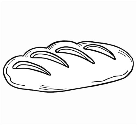 Premium Vector Hand Drawn Bread Vector Illustration Of A Loaf Of