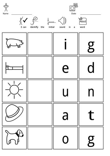 Cvc Initial Sounds Widgit By Deb1 Teaching Resources Tes