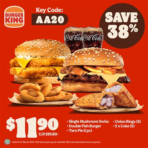 Burger King Releases 25 Discount Coupons For Use Till Mar 27 Has Up To