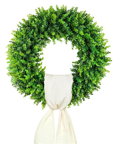 Ddhs 20 Boxwood Wreaths Front Door Artificial Spring Wreath Wreaths