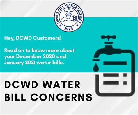 Dcwd December 2020 And January 2021 Water Bill Faqs