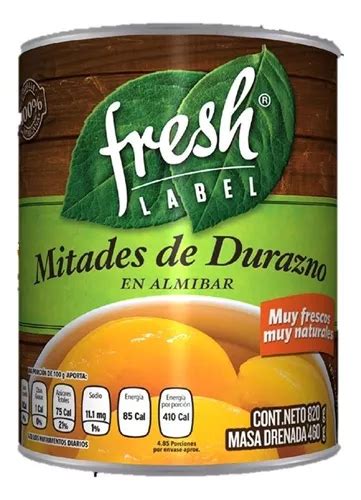 Duraznos En Alm Bar Fresh Label En Mitades Gr