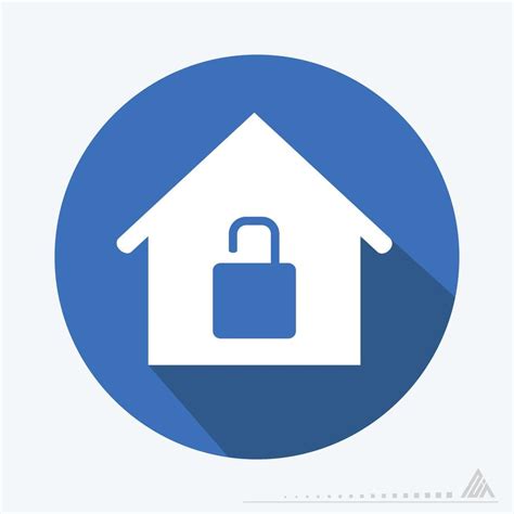 Vector Graphic Of Unlocked House Flat Style Vector Art At