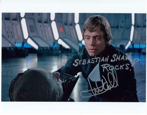 Lot Detail Star Wars Mark Hamill W Scarce “sebastian Shaw” Quote