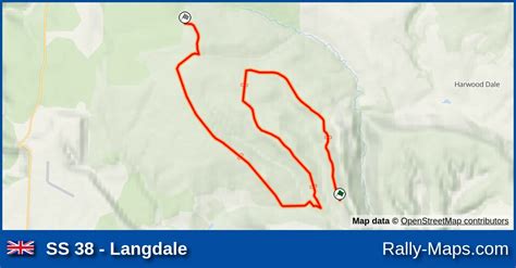 Ss 48 Langdale Stage Map National Breakdown Rally 1985 Brc 🌍