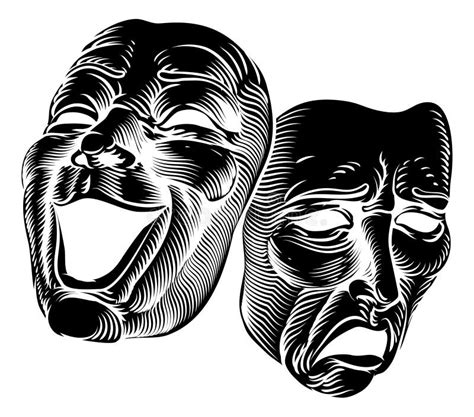 Theatre Comedy Tragedy Masks Stock Illustrations 2 379 Theatre Comedy