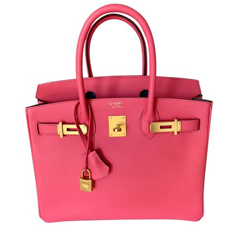 Hermès Special Order Birkin 30 Horseshoe Pink Leather Ref87537