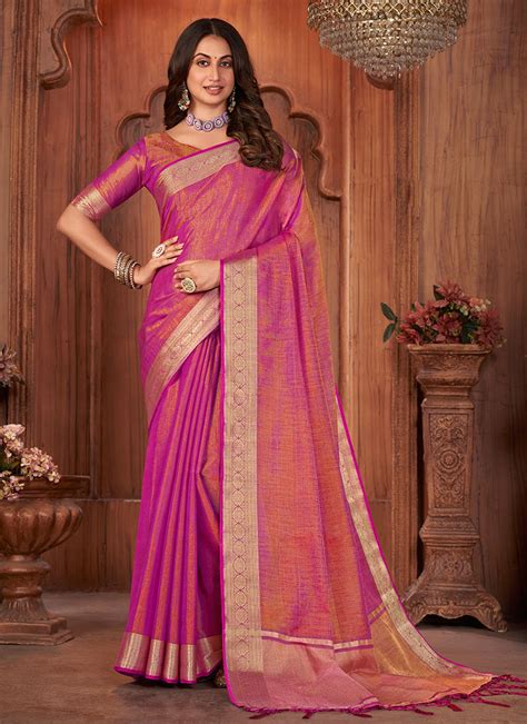 Buy Indian Ethnic Clothing Christmas Magenta Sarees