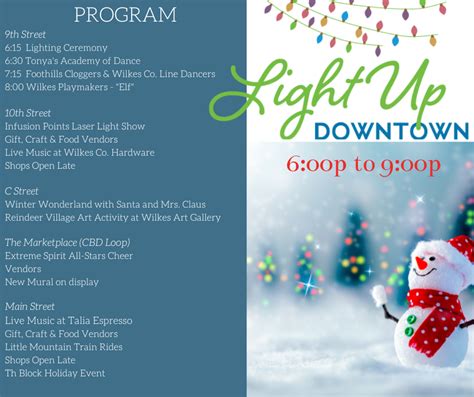 Downtown North Wilkesboro Light Up Downtown