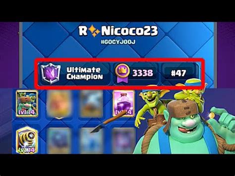 Nicoco Goblin Giant Sparky Rage Best Deck In Clash Royale Youtube