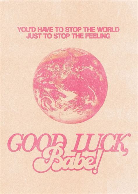 Good Luck Babe Poster Tan Poster For Sale By Stareyed Poster