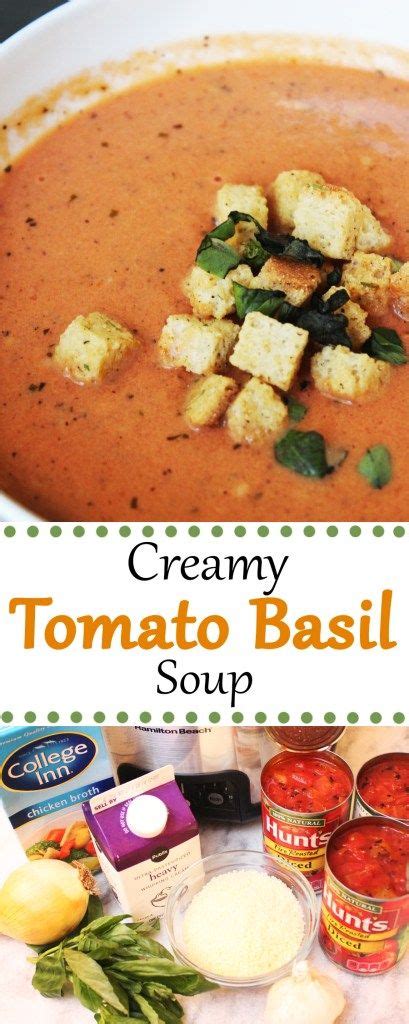 Creamy Tomato Basil Soup Recipe Easy Soups To Make Creamy Tomato