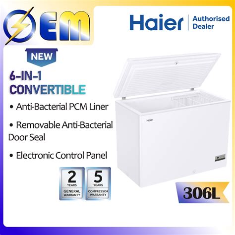 105 155L 200L 306L 450L 535L 750L HAIER 6 In 1 Convertible Chest